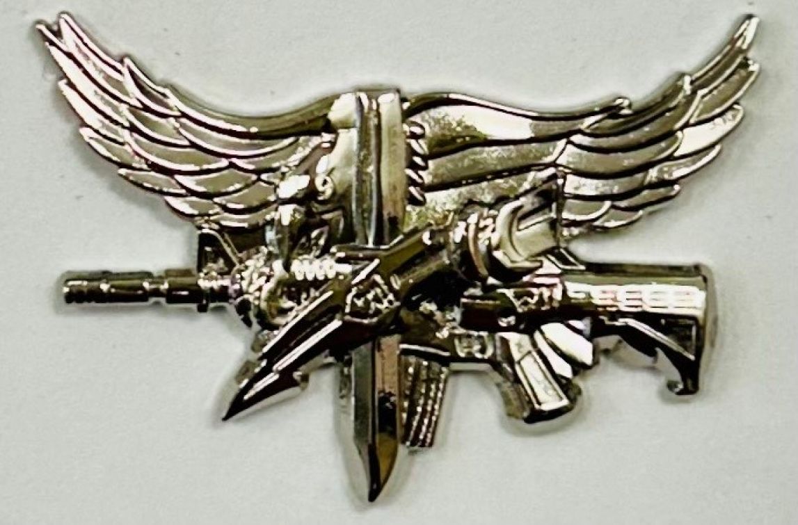 SWAT OPERATOR BASIC PIN - POLISHED NICKEL.